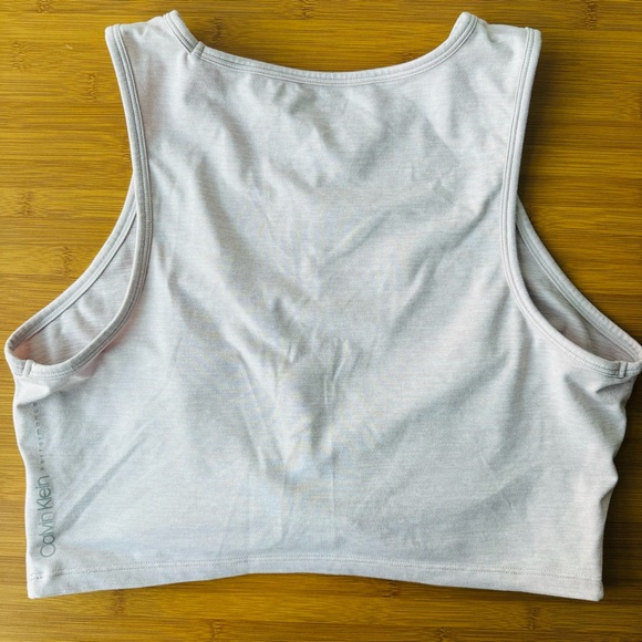Calvin Klein performance crop top soft pink size L GC - Picture 2 of 5